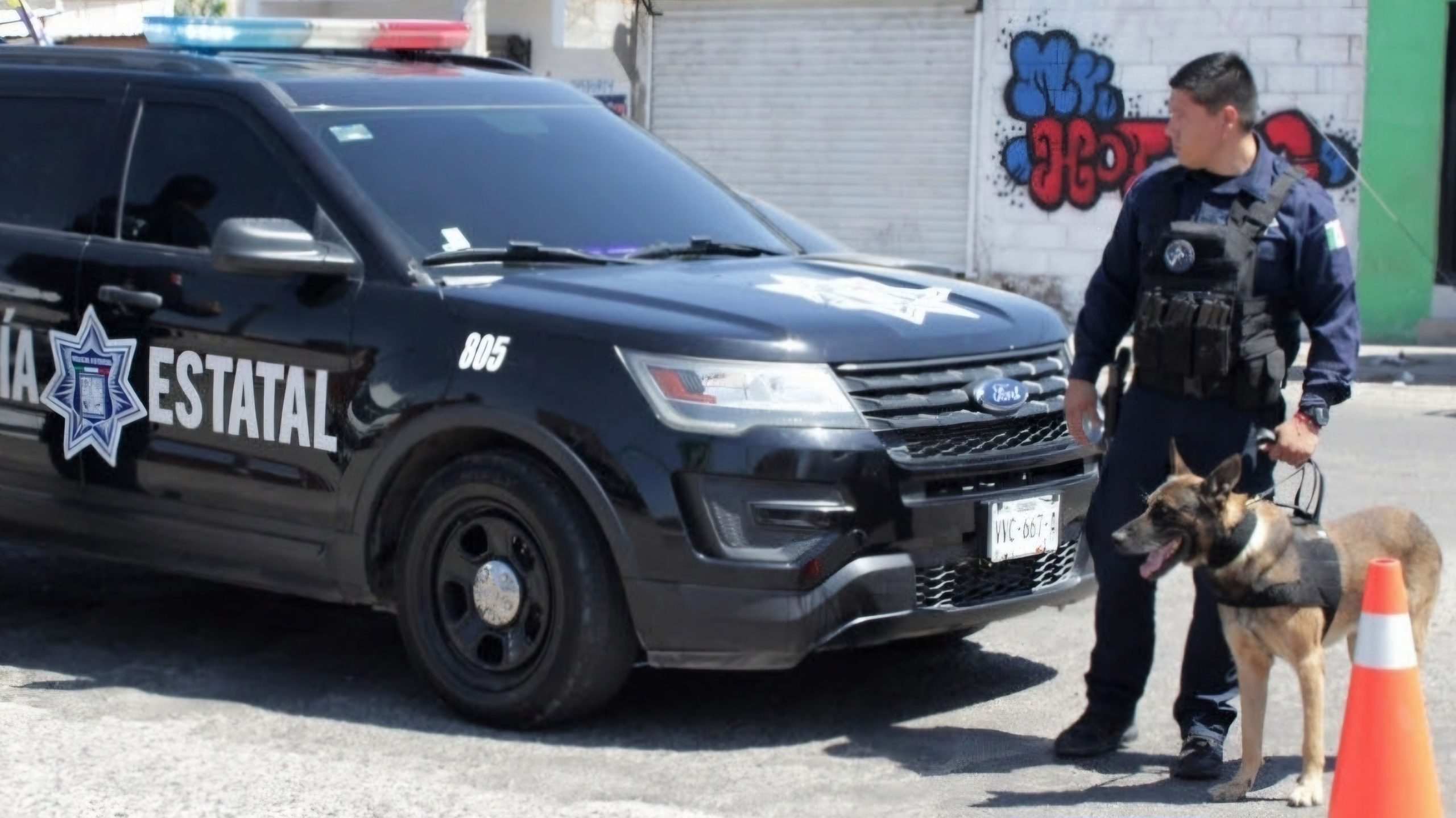Unidad K-9 de la PESP fortalece acciones de seguridad en Hermosillo