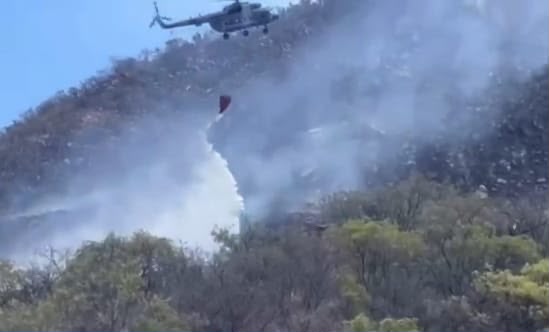 Logra CEPC  70 por ciento de control en incendio forestal de Arivechi