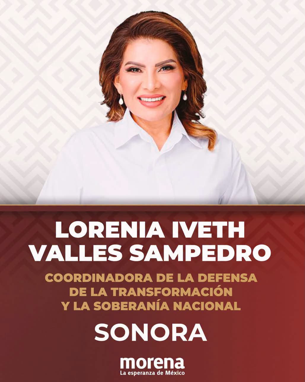 Lorenia Valles Sampedro será la coordinadora estatal en Sonora
