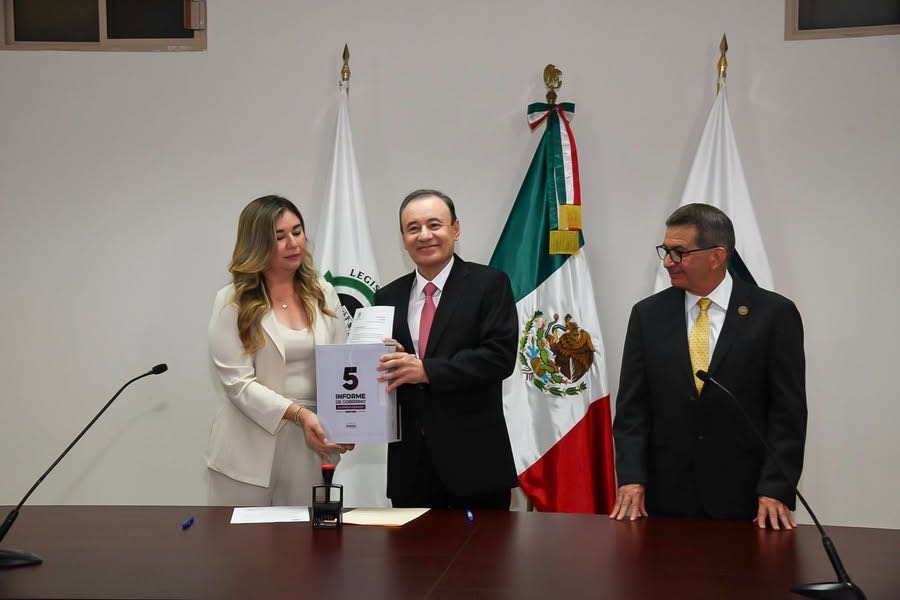 Recibe Congreso de Sonora Quinto Informe de Gobierno de Alfonso Durazo